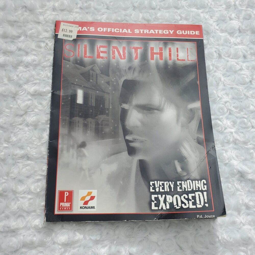 Silent Hill PS1 Prima Official Strategy Guide Book 1999 Vintage black red white